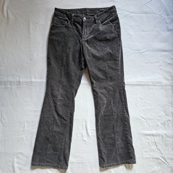 JAG gray corduroy lowrise boot leg y2k 70's stretchy retro western pants Size 10 - Picture 1 of 8